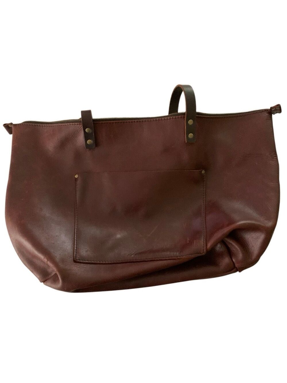 Portland Leather Goods Zippered Classic Tote 21 x 12
